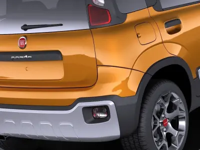 Fiat Panda Cross Country 2014 VRAY 3D model