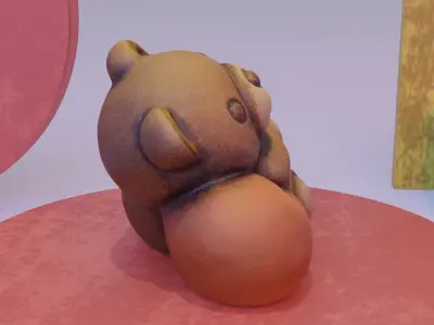 Ceramic Teddy bear 3D model