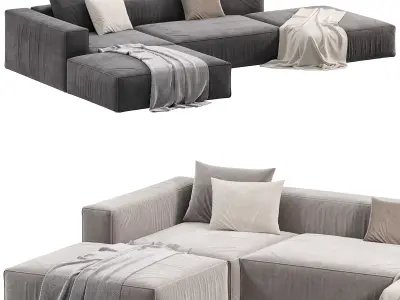 Happy Grafit Loft Sofa Cento 3D model