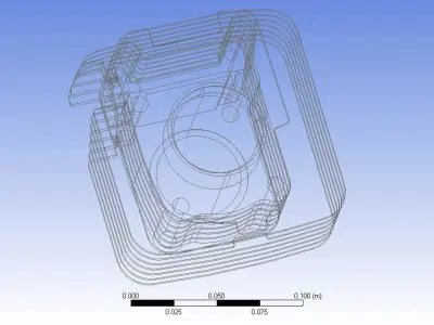 Mechanical fins heat reducer 3d cad model  3D print model