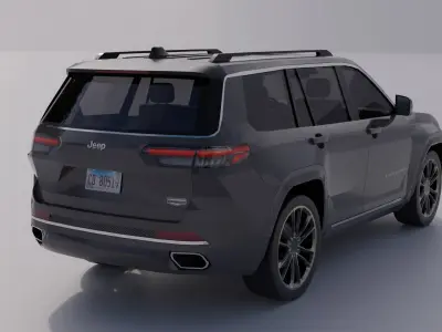 5 lowpoly SUV Pack  3D Model Collection