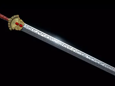 Sword of Heaven Low-poly 3D model