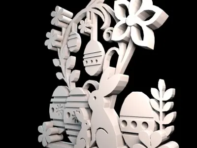 Easter decoration 3D print model