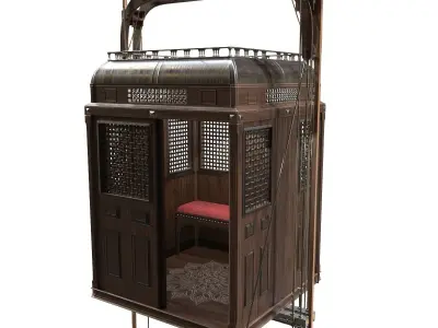 Old Elevator Low-poly 3D model buy