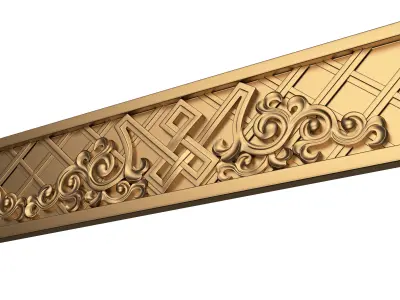 Ornament Element Molding 030 Low-poly 3D model