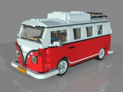 Lego car 3D model