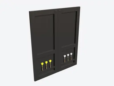 Dartboard Cabinet Classic 3D model