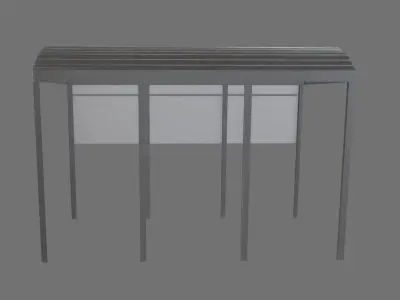 Stainless Roof Low-poly 3D model