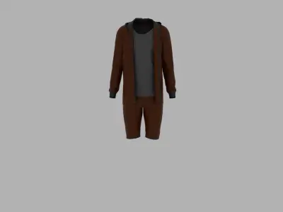 Sport Suit Low-poly 3D model