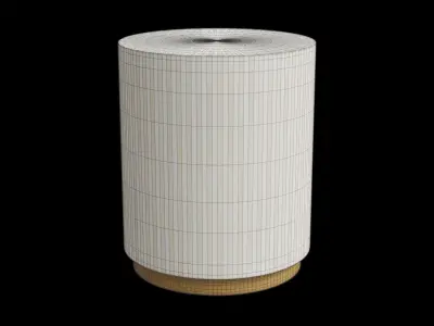 Light Beige Bohemian Side Table Low-poly 3D model