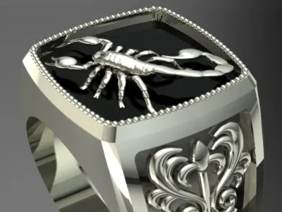 scorpion ring 3D print model