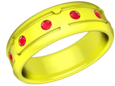 A5189 Luxury Diamond Band Ring for Women 3D Model 3D print model