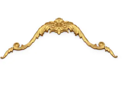 Classic carved decor ornament 358 3D model