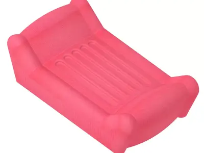 Premium Inflatable Bed 3D print model