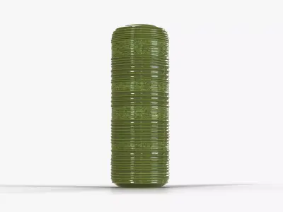 Vase Ceramic H44 Low-poly 3D model