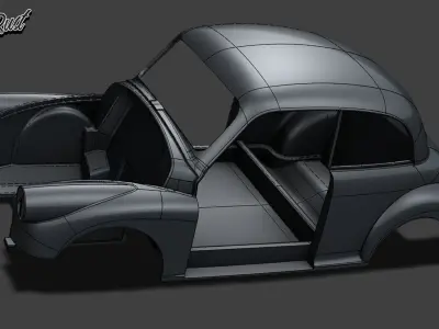Morris Minor complete body shell 3D model