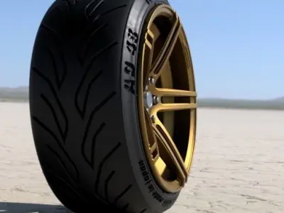 WEDS sport S5R 18 inch rims 3D print model