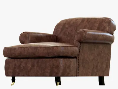 Baxter CHARLOTTE LONGE ARMCHAIR 3D model