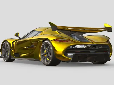 Koenigsegg Jesko Gold Edition 3D model