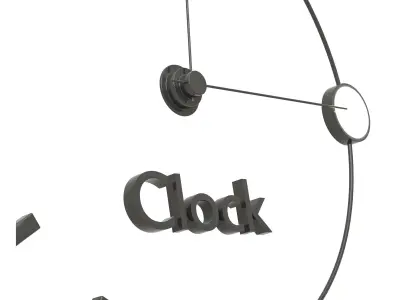 Decorative Clock Free 3D model