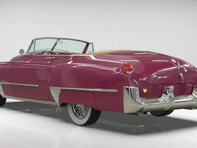 CADILLAC 1949 SERIE 62 convertible Low-poly 3D model