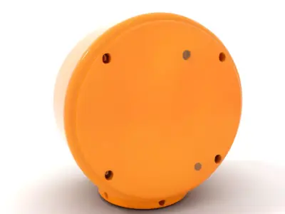 Industrial Warning Light Model Pack with Detailed Geometry Low-poly 3D model