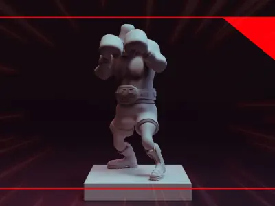 Basic Mesh 3d Model and Render Scene Free low-poly 3D model