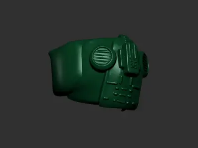 helmet high poly sculpt 3d printable  3D model 33