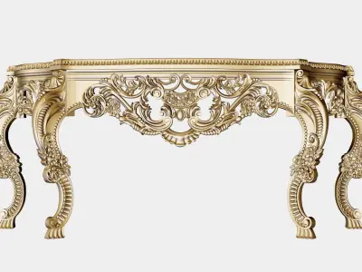 Carved console ornament for cnc 02 3D model