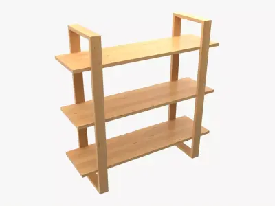 Decorative Wall Shelf 04 3D model