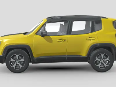 Jeep Renegade 2019 Low-poly 3D model