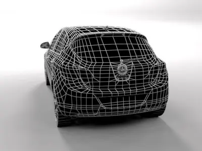 OPEL ASTRA J 2013 LOWPOLY Low-poly 3D model