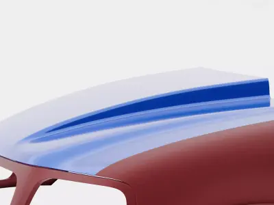 10th Gen F-150 Cowl Hood 3D model