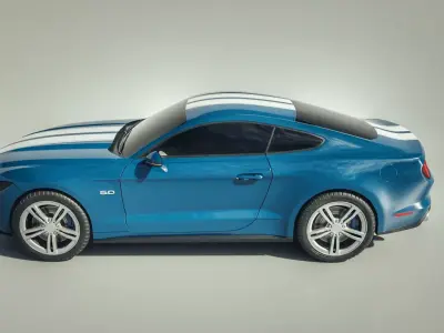 Sport-car Ford Mustang 3D model