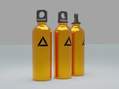 Metal Water Bottle 3D model