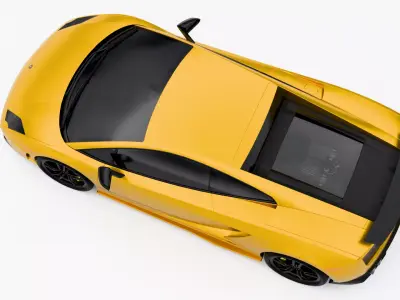 Lamborghini Gallardo 2007 Low-poly 3D model