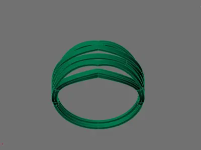 Women Ring Plain Ring Ready STL 3DM Models Womens Rings 3D print model 67