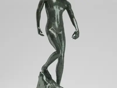 Auguste Rodin The Shade 3D model