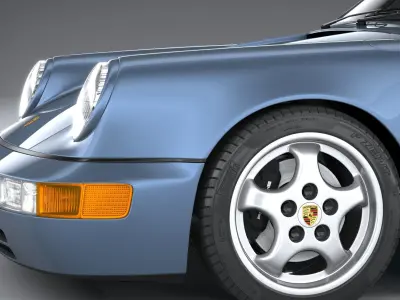 Porsche 911 964 Cabrio 1993 3D model