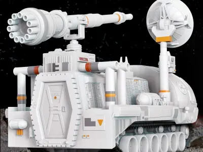Space 1999 Alpha Laser Tank 3D print model