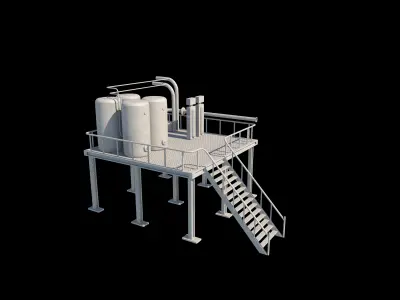 Chemical Engineering Plant 3D model