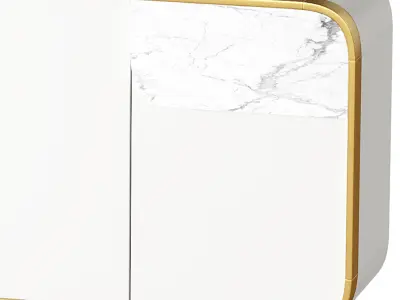 Modern Off White Sideboard 3D model