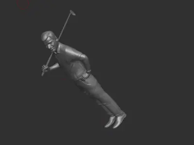 Golfer Player 3D print model