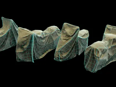 Motorcycle Covers Low-poly 3D model