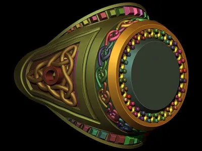 STONE RING 3D print model