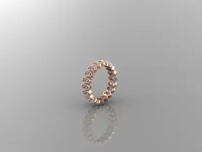 Solitaire Ring Version 1 SR16 3D model