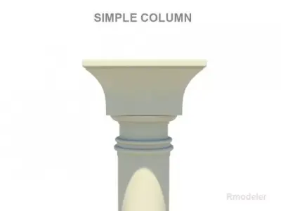 Simple column 3D model