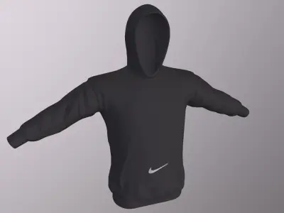 NIKE SPORT HOODIE PBR Low-poly 3D model