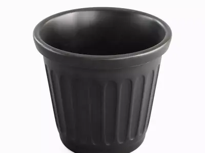 Plastic Flowerpot 03 3D model