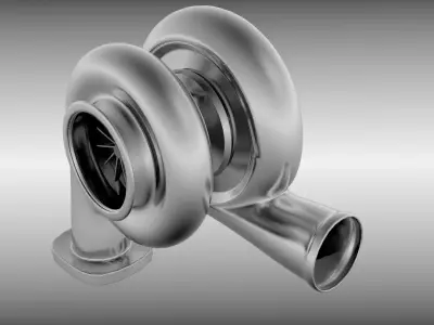 Turbocharger 3D model